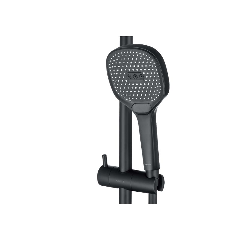 Душевой гарнитур 3jet 73см AQUATEK, матовый черный AQ2021MB 