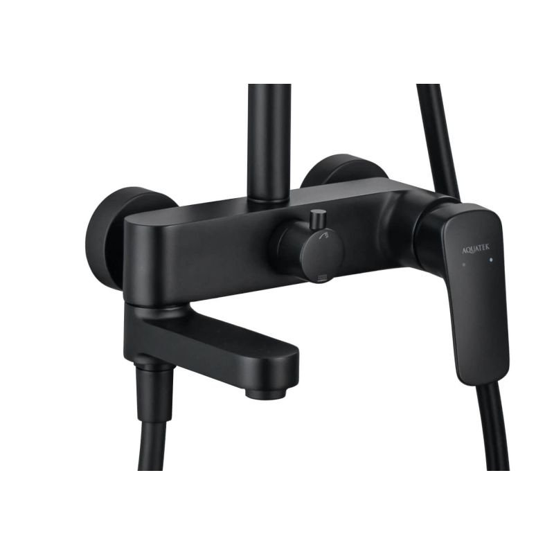 Душевая система Aquatek AQ2040MB Черная матовая