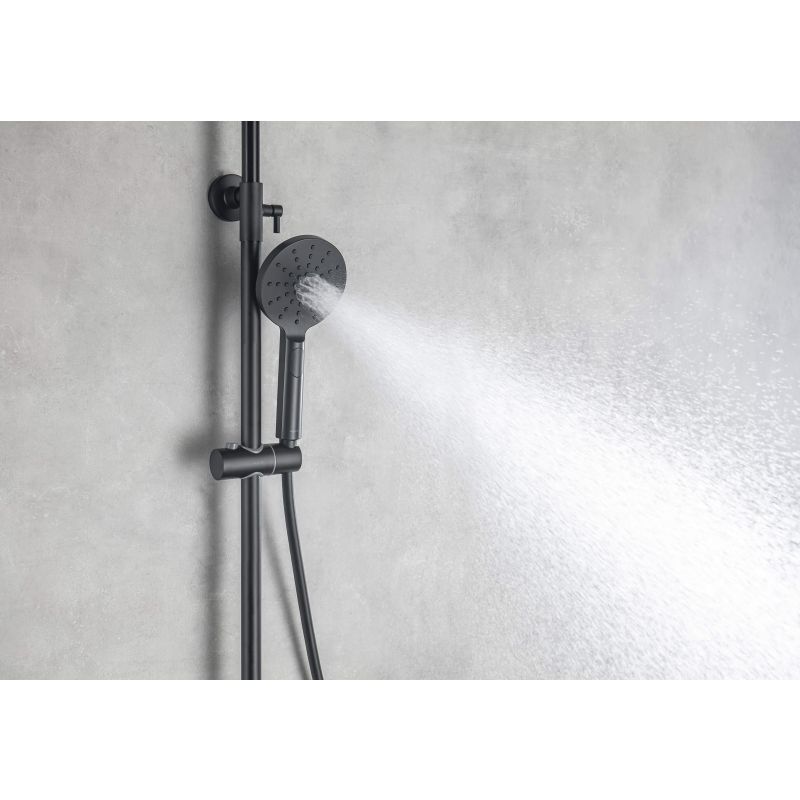 Душевая система Aquatek AQ2046MB Черная матовая