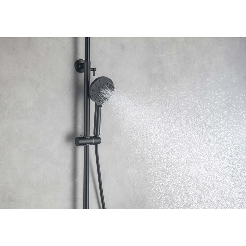 Душевая система Aquatek AQ2046MB Черная матовая