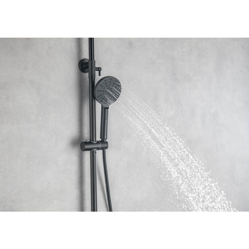 Душевая система Aquatek AQ2046MB Черная матовая