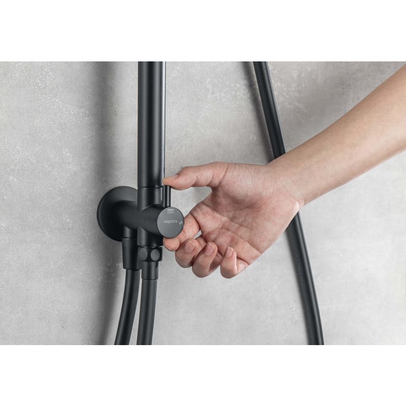 Душевая система Aquatek AQ2046MB Черная матовая