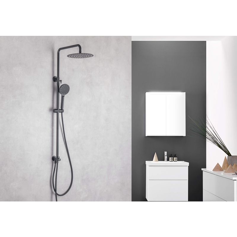 Душевая система Aquatek AQ2046MB Черная матовая