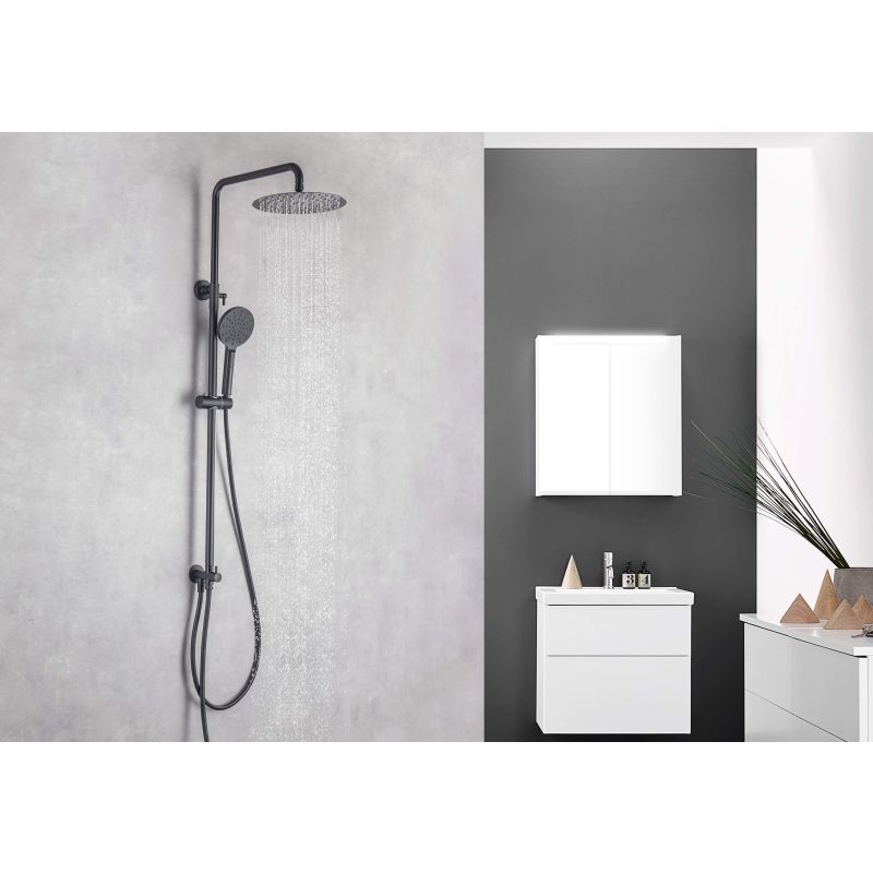 Душевая система Aquatek AQ2046MB Черная матовая