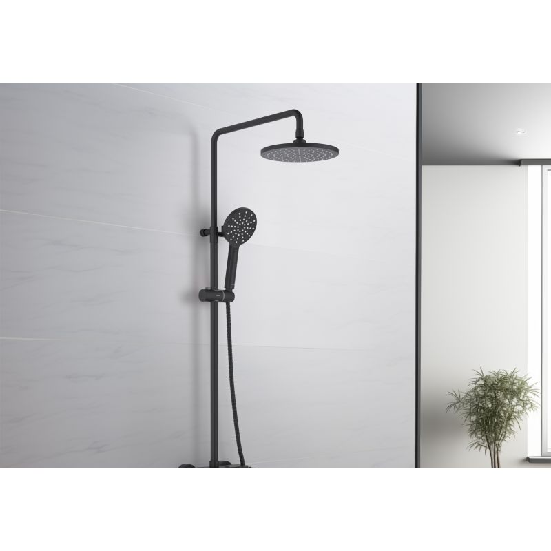 Душевая система Aquatek Бетта AQ2140MB Черная матовая