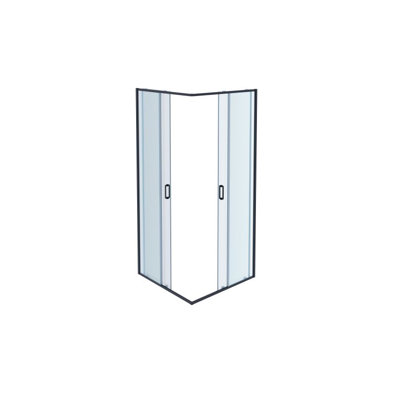 Душевой уголок Aquatek 90х90 AQ ARI KV 09020BL профиль Черный стекло прозрачное