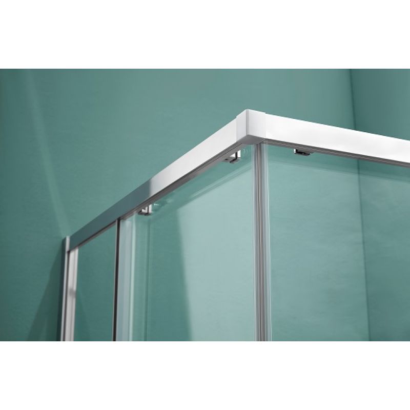 Душевой уголок Aquatek 80х80 AQ ARI KV 08020CH профиль Хром стекло прозрачное