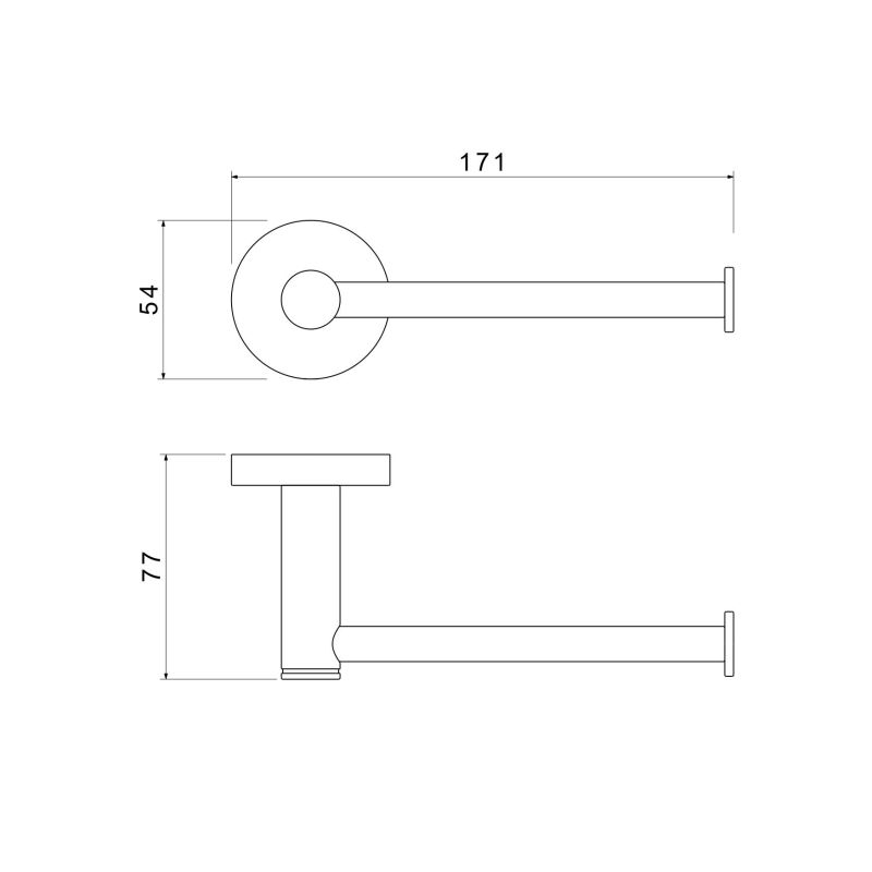 Держатель туалетной бумаги Aquatek, матовый черный AQ4108MB ЕВРОПА
