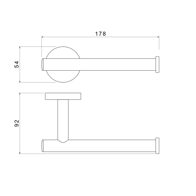 Держатель туалетной бумаги Aquatek, матовый черный AQ4208MB ОБЕРОН