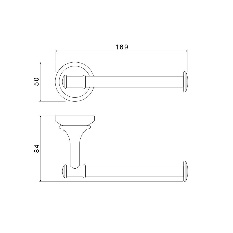 Держатель туалетной бумаги Aquatek, полир. золото AQ4508PG КЛАССИК