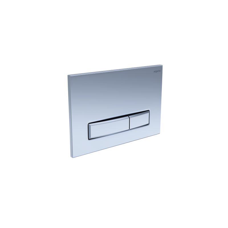Клавиша смыва Aquatek Slim Хром матовая (клавиши прямоугольные) KDI-0000024