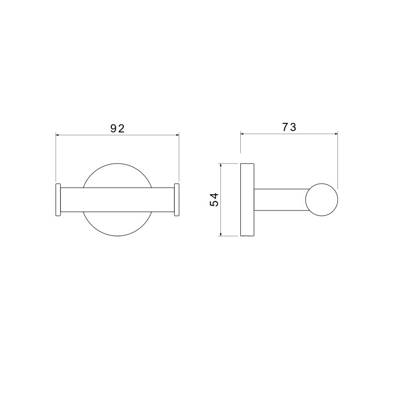 Крючок двойной Aquatek AQ4202CR ОБЕРОН