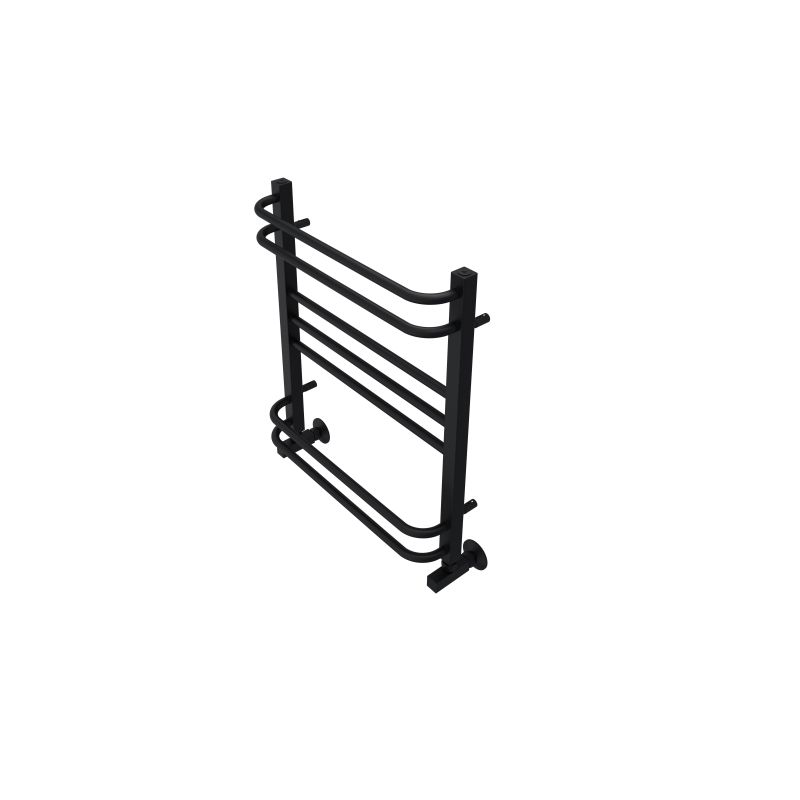 Полотенцесушитель водяной Aquatek  Бетта П7 500х600 мм, AQ KRC0760BL Черный, подключение нижнее/диагональное 