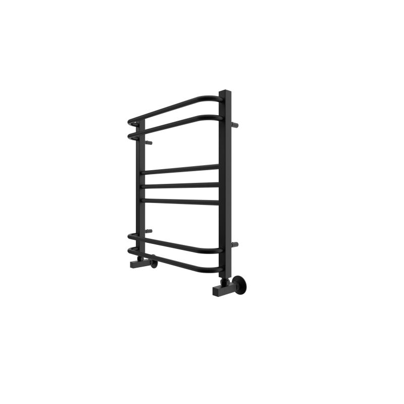 Полотенцесушитель водяной Aquatek  Бетта П7 500х600 мм, AQ KRC0760BL Черный, подключение нижнее/диагональное 