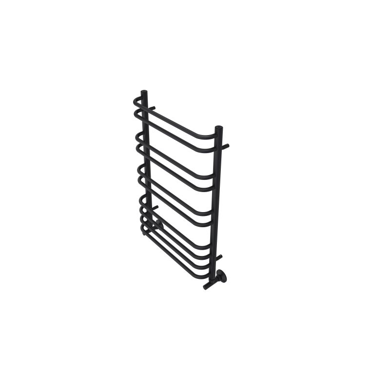 Полотенцесушитель водяной Aquatek  Пандора П10 500х800 мм, AQ RRС1080BL Черный, подключение нижнее/диагональное 