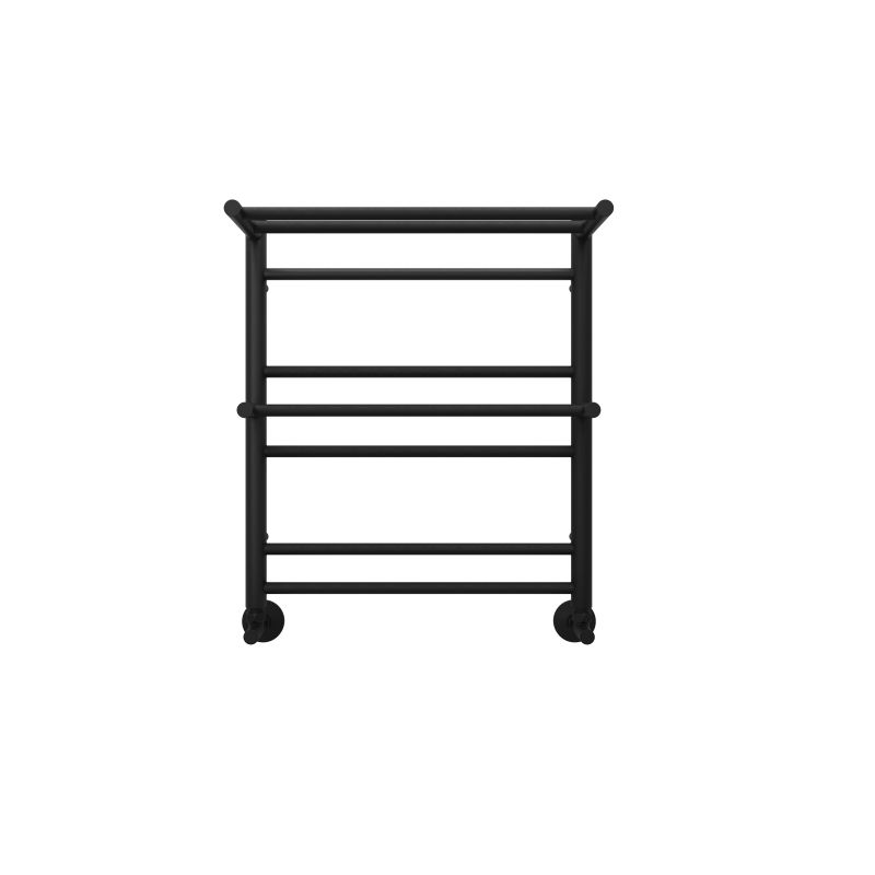 Полотенцесушитель водяной Aquatek  Альфа П7 500х600 мм, с полкой, Черный, подключение нижнее/диагональное 