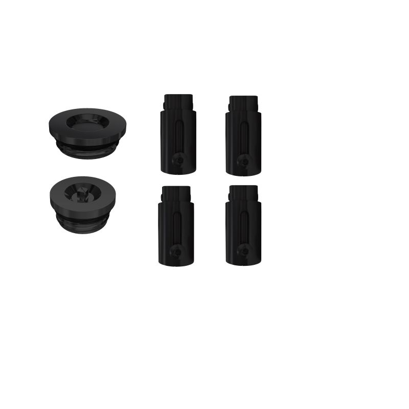 Полотенцесушитель водяной Aquatek  Альфа П10 500х800 мм, AQ RRP1080BL с полкой, Черный, подключение нижнее/диагональное 