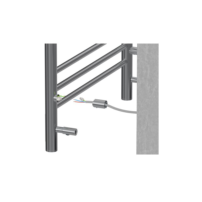 Полотенцесушитель электрический Aquatek  Поларис П10 500х900 мм, AQ EL KO1090CH с терморегулятором и таймером quick touch