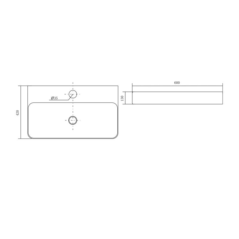 Раковина Aquatek 60 AQ3241-00 Белая