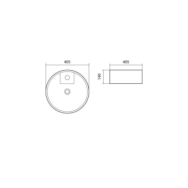Раковина-чаша Aquatek Европа 40 AQ5212-00 Белая