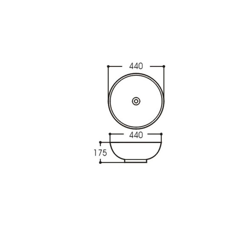 Раковина-чаша Aquatek 44 AQ5354-00 Белая