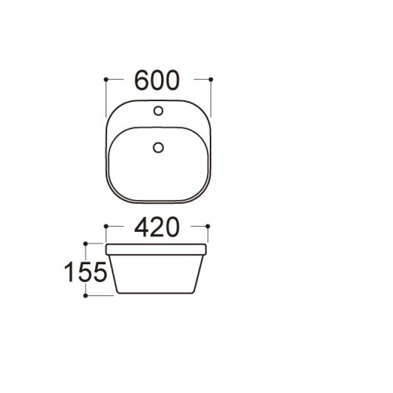 Раковина Aquatek Амадео 50 AQ5042-00 Белая