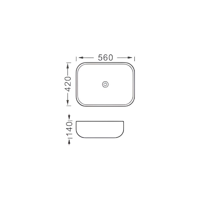 Раковина-чаша Aquatek 56 AQ5526-MG Серая матовая