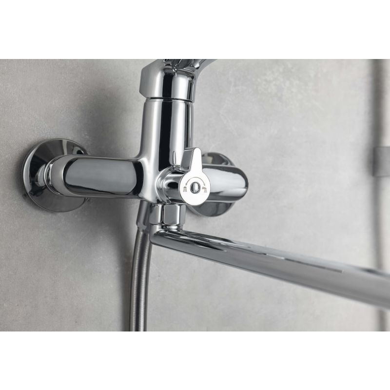 Смеситель для ванны с длинным изливом Aquatek AQ1042CR ВЕГА 