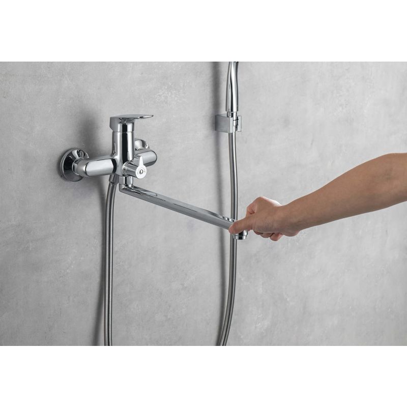 Смеситель для ванны с длинным изливом Aquatek AQ1042CR ВЕГА 