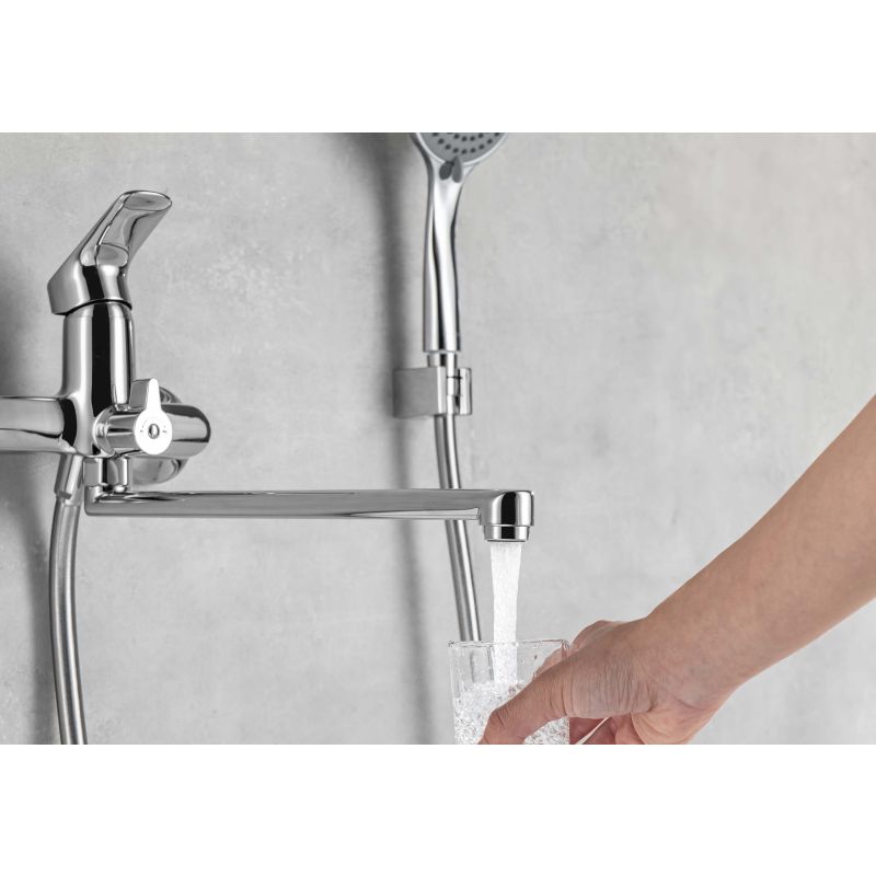 Смеситель для ванны с длинным изливом Aquatek AQ1042CR ВЕГА 