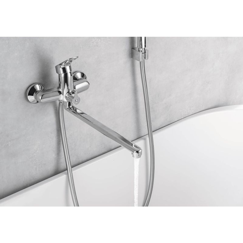 Смеситель для ванны с длинным изливом Aquatek AQ1042CR ВЕГА 