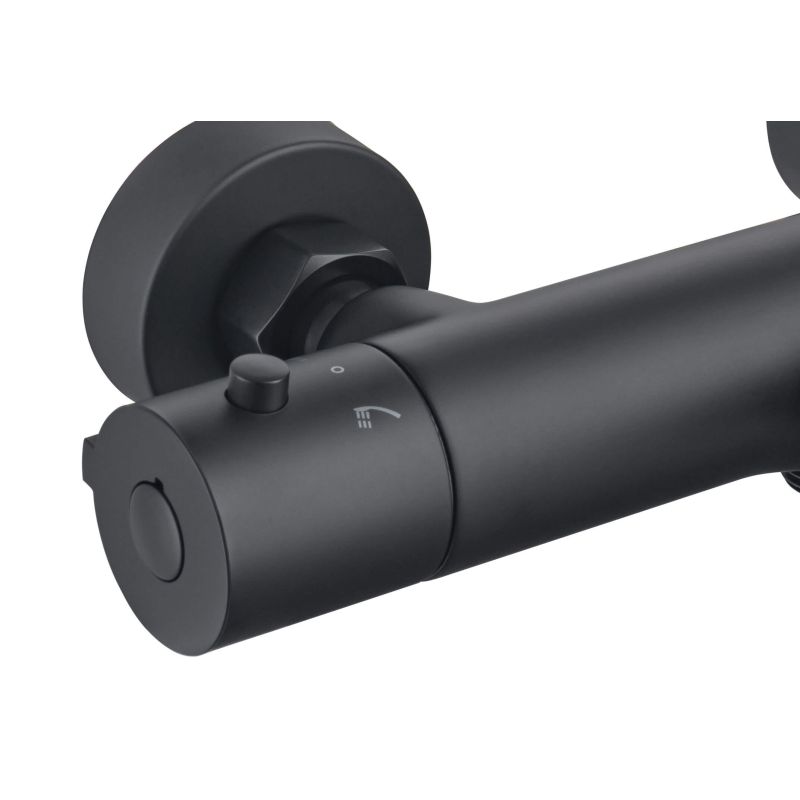 Термостатический смеситель для ванны Aquatek, матовый черный AQ1043MB 