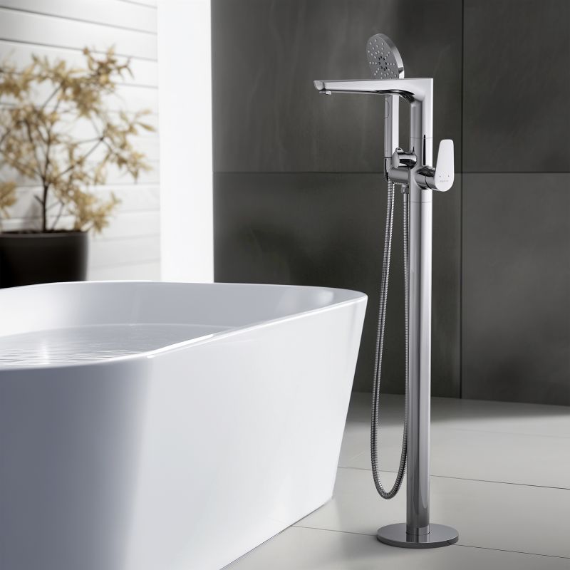 Смеситель для ванны напольный (внешняя и скрытая часть) Aquatek AQ1145CR БЕТТА