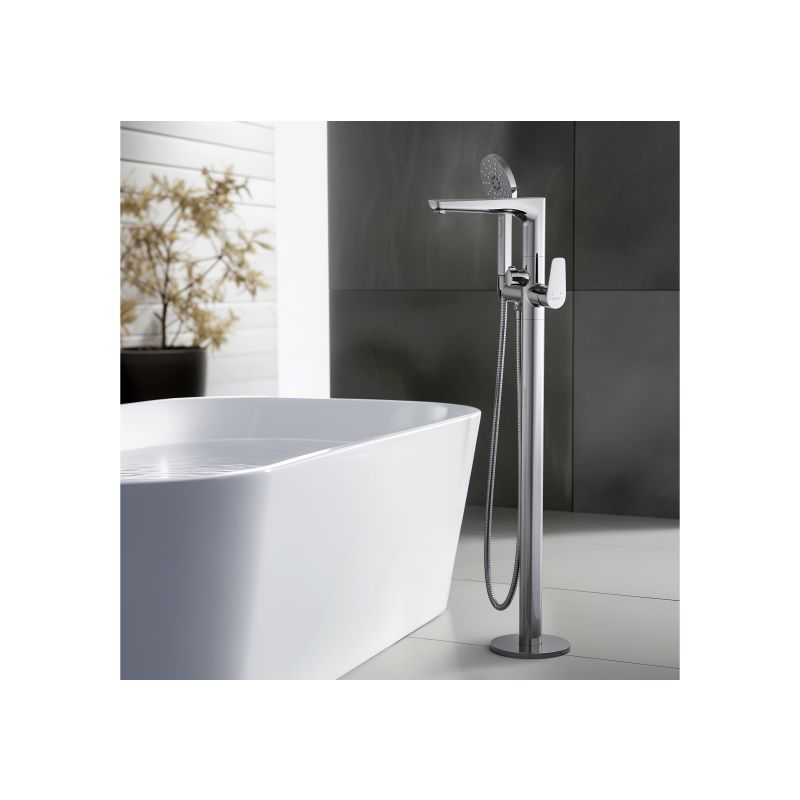 Смеситель для ванны напольный (внешняя и скрытая часть) Aquatek AQ1145CR БЕТТА