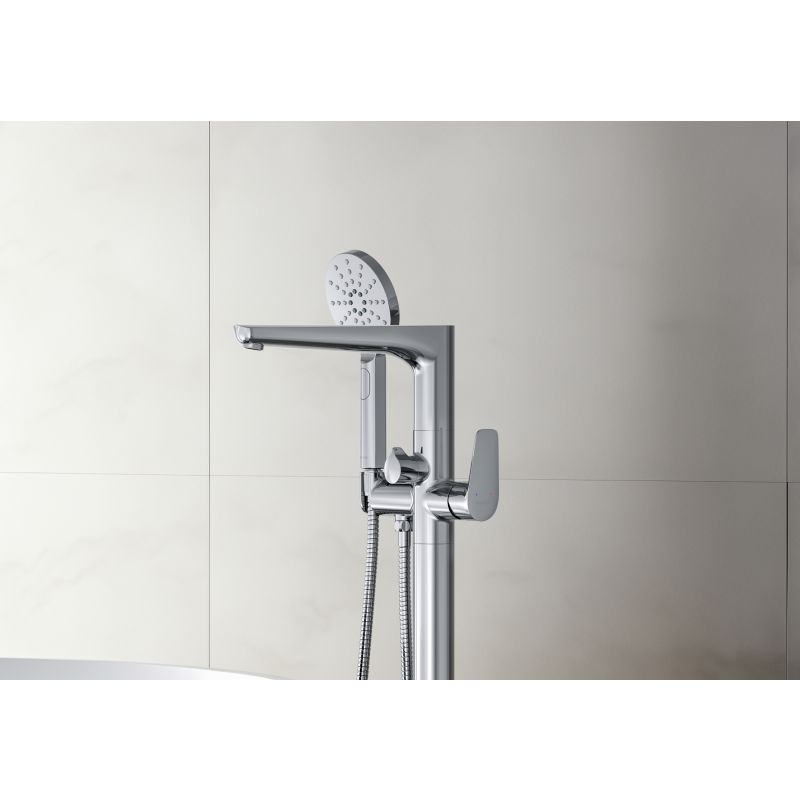 Смеситель для ванны напольный (внешняя и скрытая часть) Aquatek AQ1145CR БЕТТА