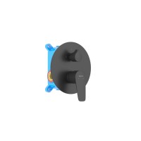 Смеситель для ванны (внешняя и скрытая часть) Aquatek, матовый черный AQ1146MB БЕТТА