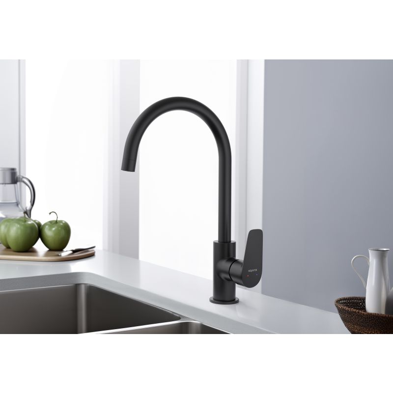 Смеситель для кухни Aquatek Бетта AQ1182MB Черный матовый