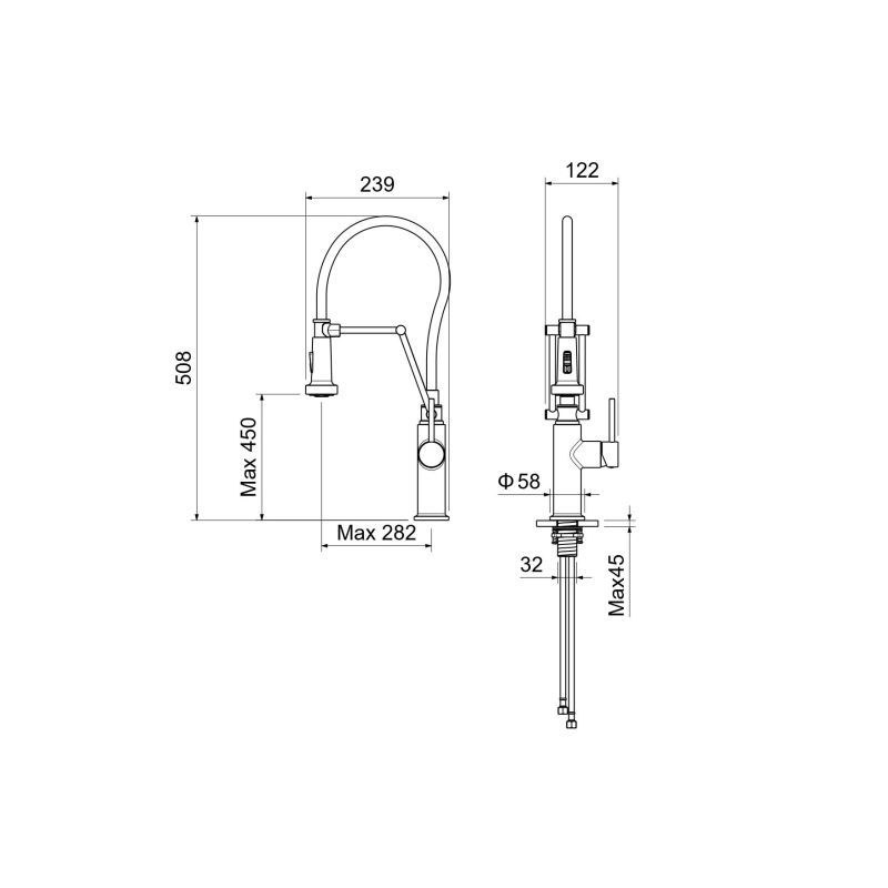 Смеситель для кухни Aquatek Европа AQ1388CR Хром