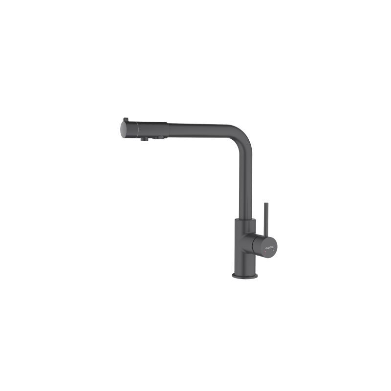 Смеситель для кухни Aquatek Европа AQ1386MB Черный матовый