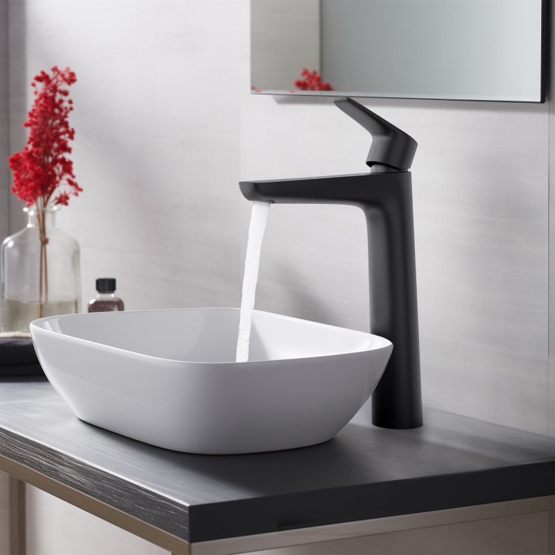 Cмеситель для раковины Aquatek БЕТТА AQ1104MB Черный матовый