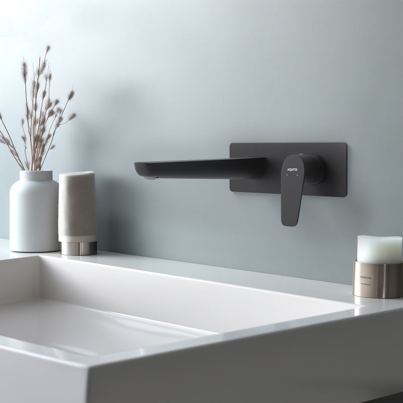 Cмеситель для раковины Aquatek БЕТТА AQ1113MB Черный матовый