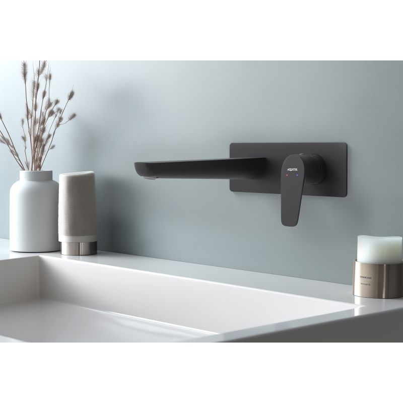 Cмеситель для раковины Aquatek БЕТТА AQ1113MB Черный матовый