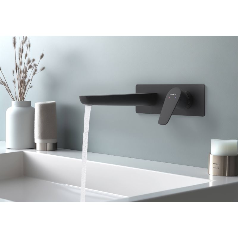 Cмеситель для раковины Aquatek БЕТТА AQ1113MB Черный матовый