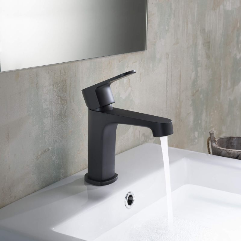 Cмеситель для раковины Aquatek ОБЕРОН AQ1210MB Черный матовый