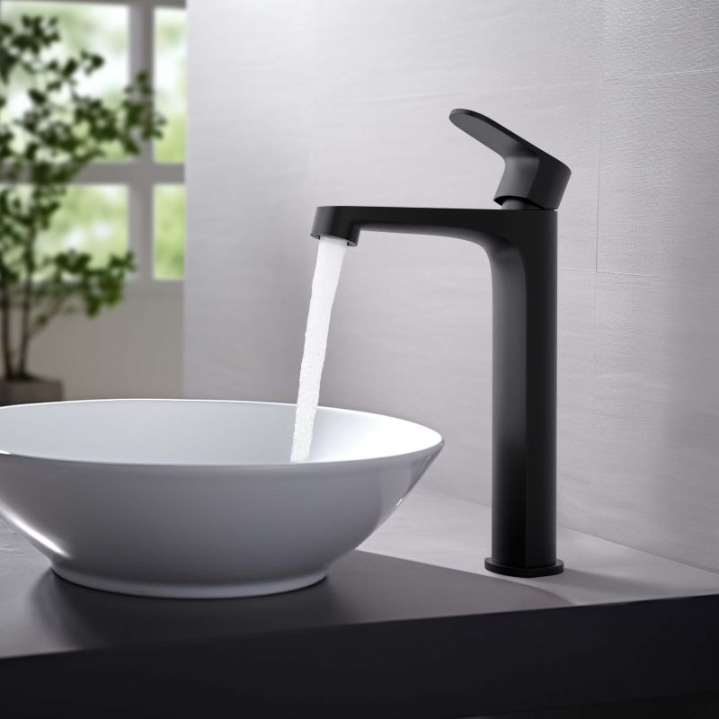 Cмеситель для раковины Aquatek ОБЕРОН AQ1204MB Черный матовый