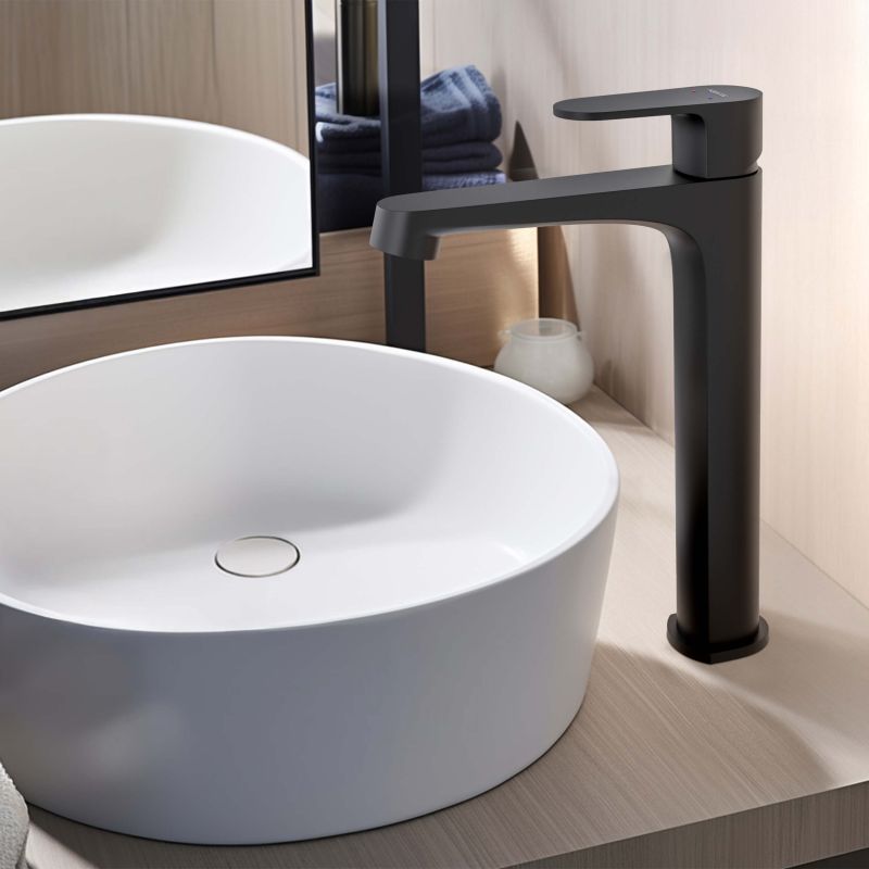 Cмеситель для раковины Aquatek ОБЕРОН AQ1204MB Черный матовый