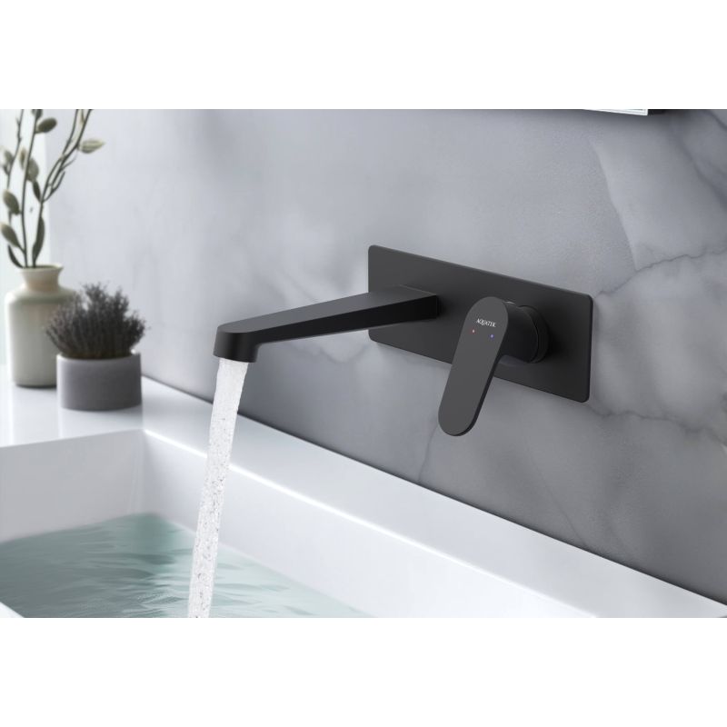 Cмеситель для раковины Aquatek ОБЕРОН AQ1213MB Черный матовый