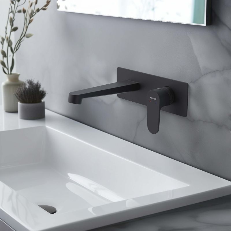 Cмеситель для раковины Aquatek ОБЕРОН AQ1213MB Черный матовый