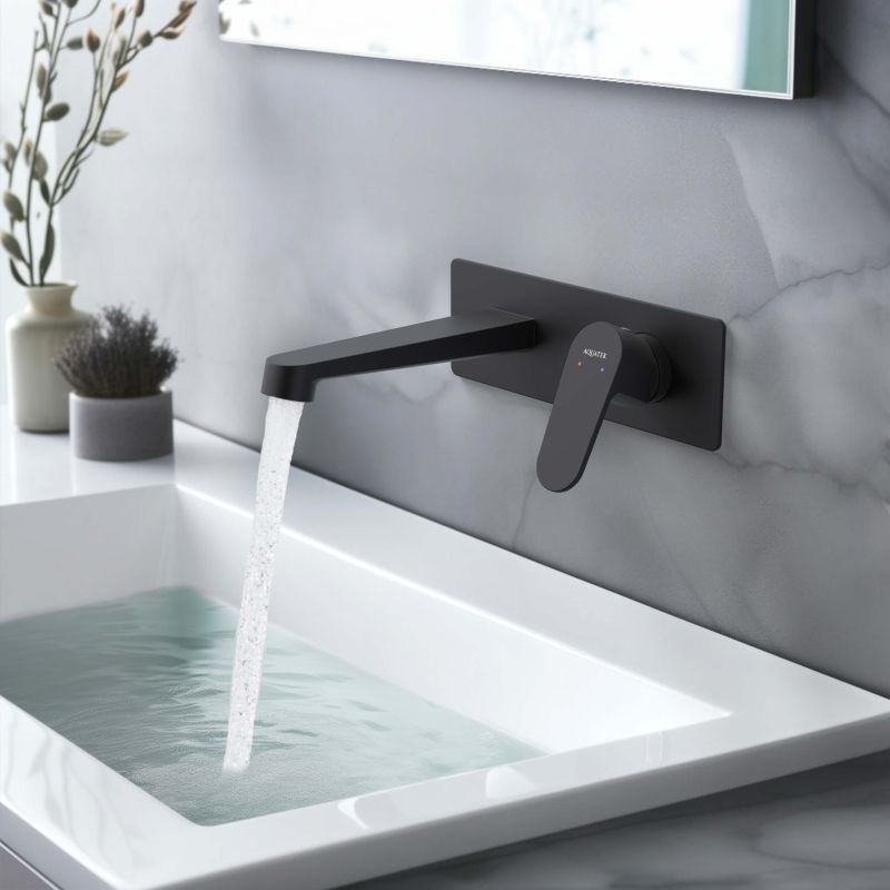 Cмеситель для раковины Aquatek ОБЕРОН AQ1213MB Черный матовый