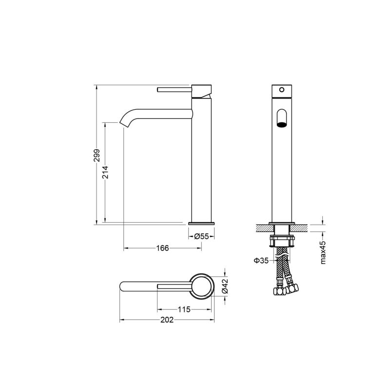 Cмеситель для раковины Aquatek ЕВРОПА AQ1304CR Хром